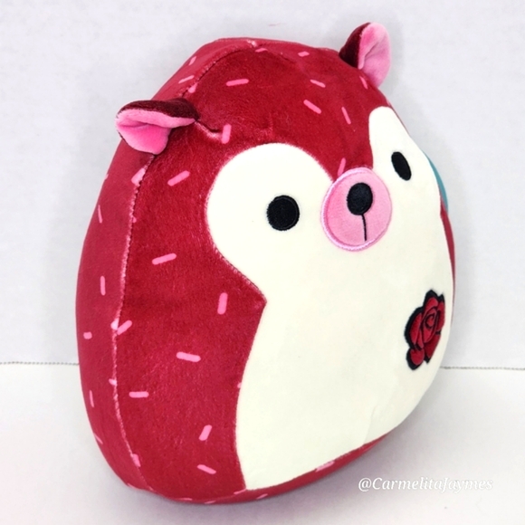 KIRA 🦔 FTM Red & White Hedgehog Girly Goth Squad Original Squishmallow ☆ NWT ☆ - Picture 6 of 8
